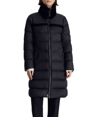 Dawn Levy - Milan Down Coat with Shearling Trim