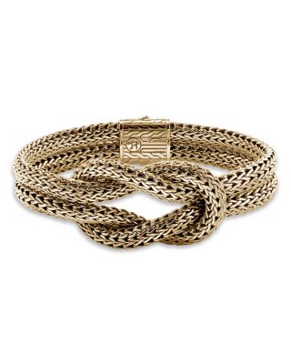 JOHN HARDY - 14K Yellow Gold Love Knot Chain Link Statement Bracelet