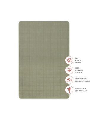 All Stages Bassinet Sheet in GOTS Certified Organic Muslin Cotton