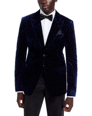 Emporio Armani Velvet Geo Slim Fit Blazer - Exclusive