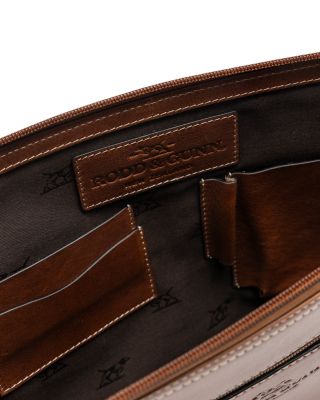 Picton Leather File Large Zipper Clutch