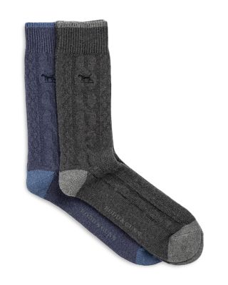 Dunedin Cable Knit Socks, Pack of 2