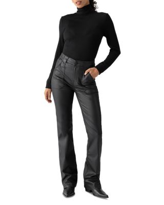 Ribbed Turtleneck Top