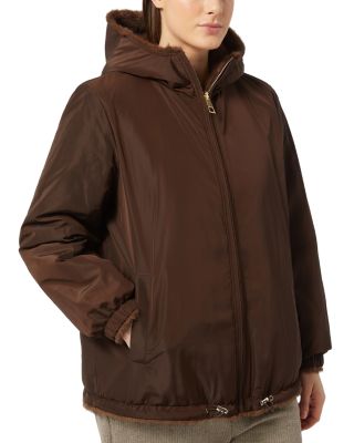 Marina Rinaldi - Caprera Faux Fur Trim Reversible Jacket