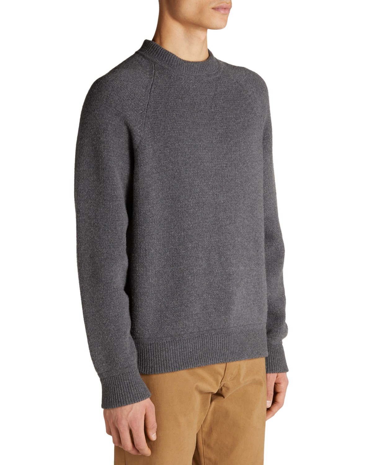 Moncler Wool & Cashmere Sweater in Black Gray