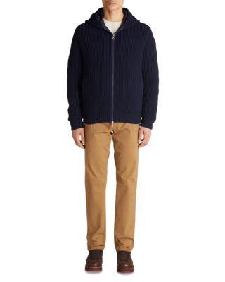 Wool & Cashmere Reversible Full Zip Down Hoodie