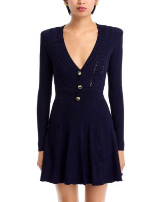 Self-Portrait Pointelle Knit Dress | Bloomingdale's Women