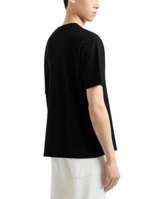 Allover Monochrome Jacquard Jersey Tee
