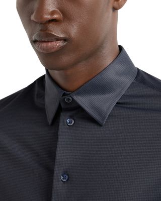 Four Way Stretch Printed Regular Fit Button Down Shirt