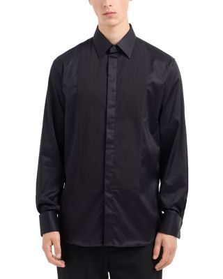 Bib-Front Slim Fit Tuxedo Shirt