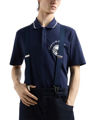 Emporio Armani - Cotton Piquet Whale & Logo Embroidery Polo