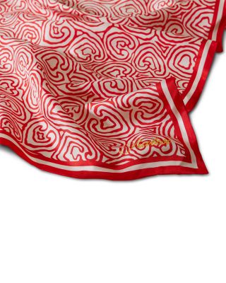 Cuore Silk Scarf with Hand Rolled Hem