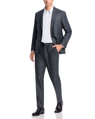 Melange Solid Slim Fit Suit Pants