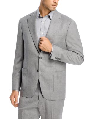 Vince - Wool & Silk Light Flannel Unstructured Slim Fit Suit Jacket