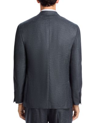 Melange Solid Unstructured Slim Fit Suit Jacket