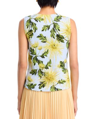 Chrysanthemum Printed Tank Top