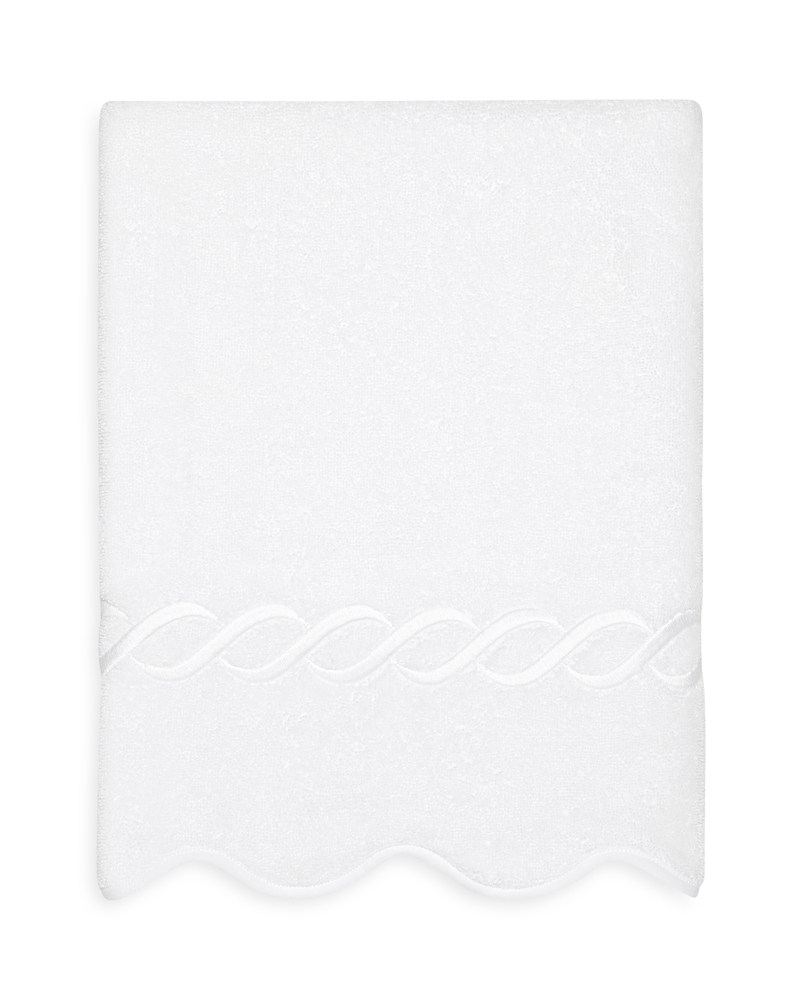 Pratesi Treccia Hand Towel In White/white