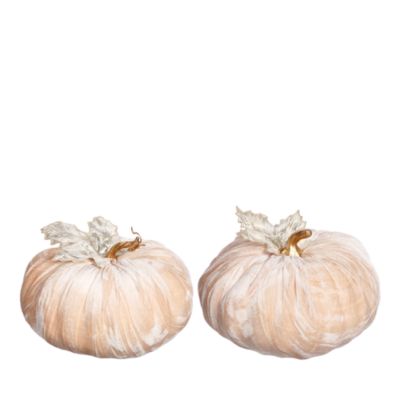 Mark Roberts - 2 Piece 6" Velvet Pumpkin Set