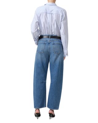 Miro High Rise Ankle Barrel Jeans in Pacifica