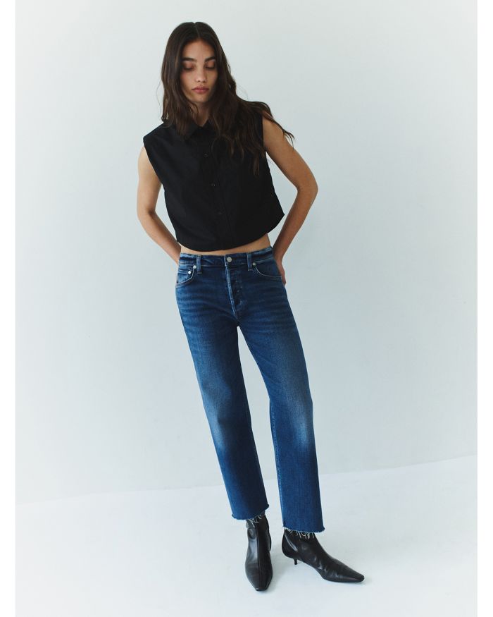 Palma High Rise Ankle Straight Jeans Ambry