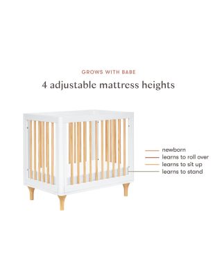 Lolly 4 in 1 Convertible Mini Crib and Twin Bed with Toddler Bed Conversion Kit