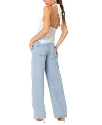 Esme Sheer Lace Halter Top