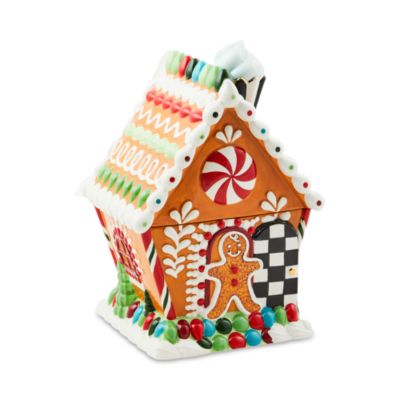 Mackenzie-Childs - Bake Shop Gingerbread House Cookie Jar