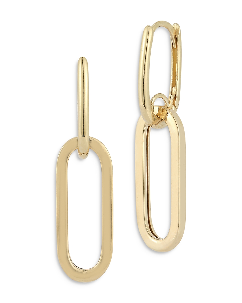 Bloomingdale's Link Drop Earrings In 14k Yellow Gold In Gold