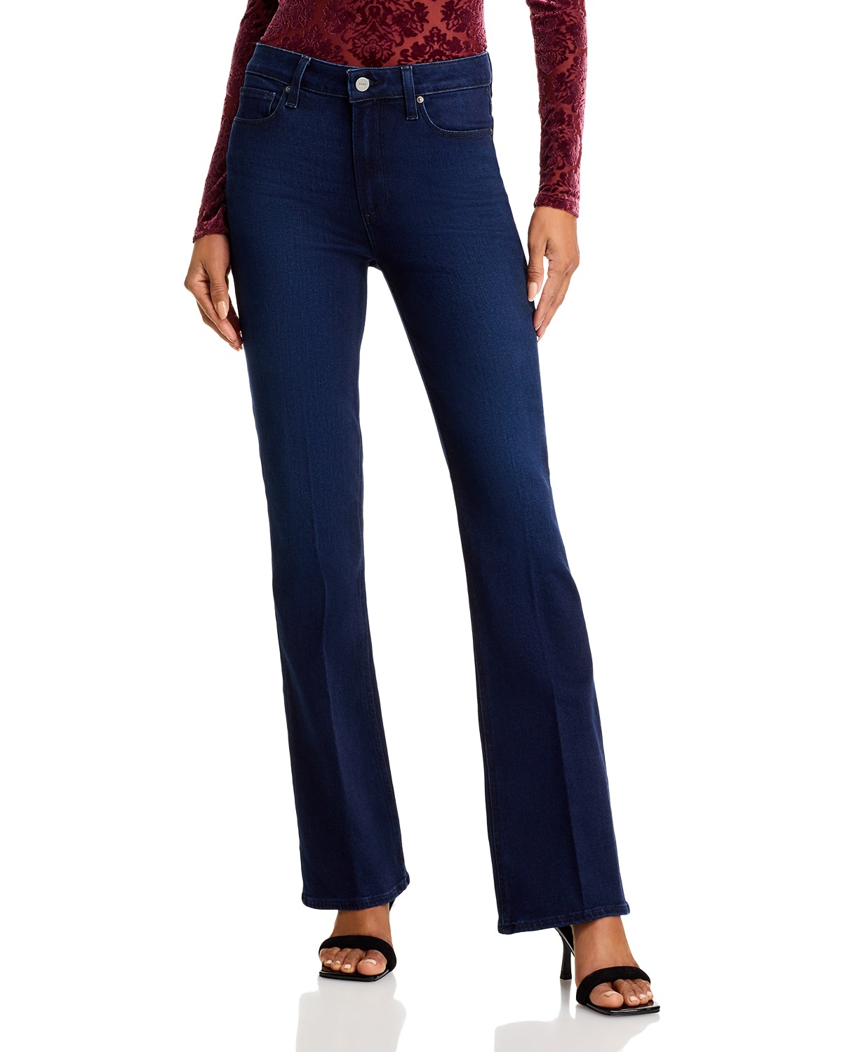 Laurel Canyon High Rise Flare Jeans in Manifesto