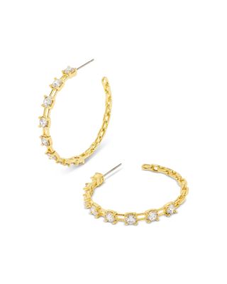 Kendra Scott - Lexi Cubic Zirconia Chain C Hoop Earrings