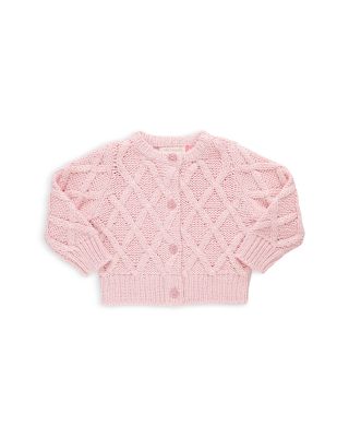 Pink Chicken - Girls' Katrina Cotton Blend Cable Knit Cardigan - Baby