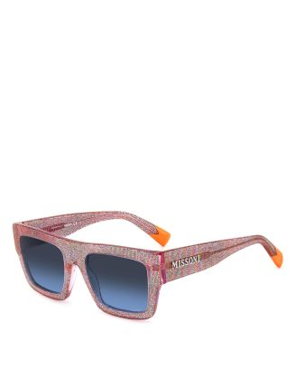 Missoni Fabric Eyewear Rectangular Sunglasses, 53mm New Missoni Fabric Embedded Cat Eye/Butterfly w/ Gradient Lens  main image 3
