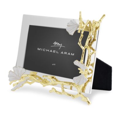 Butterfly Ginkgo Gold Reflective Frame, 4&amp;quot; x 6&amp;quot;