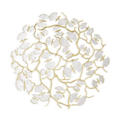 Butterfly Ginkgo Gold Centerpiece Platter