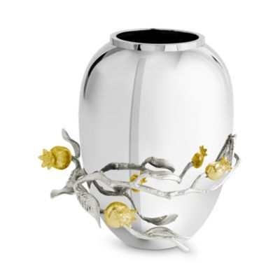 Michael Aram - Pomegranate Silver and Gold Medium Vase