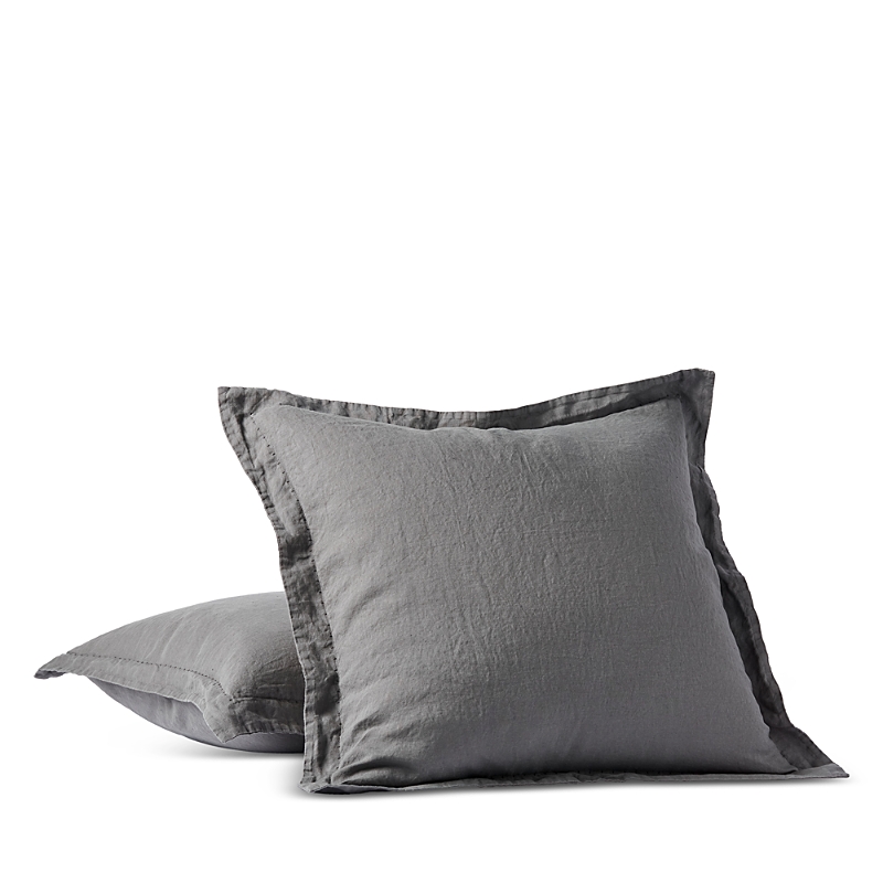 Coyuchi Relaxed Linen Euro Sham In Slate