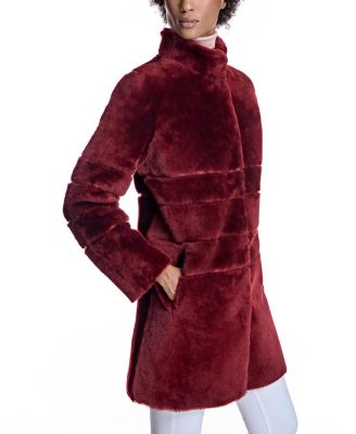 Reversible Seam-Out Shearling Shortcoat