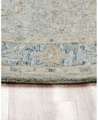 LR Home Vintage VINTA-81924 Round Area Rug, 8'6" x 8'6"