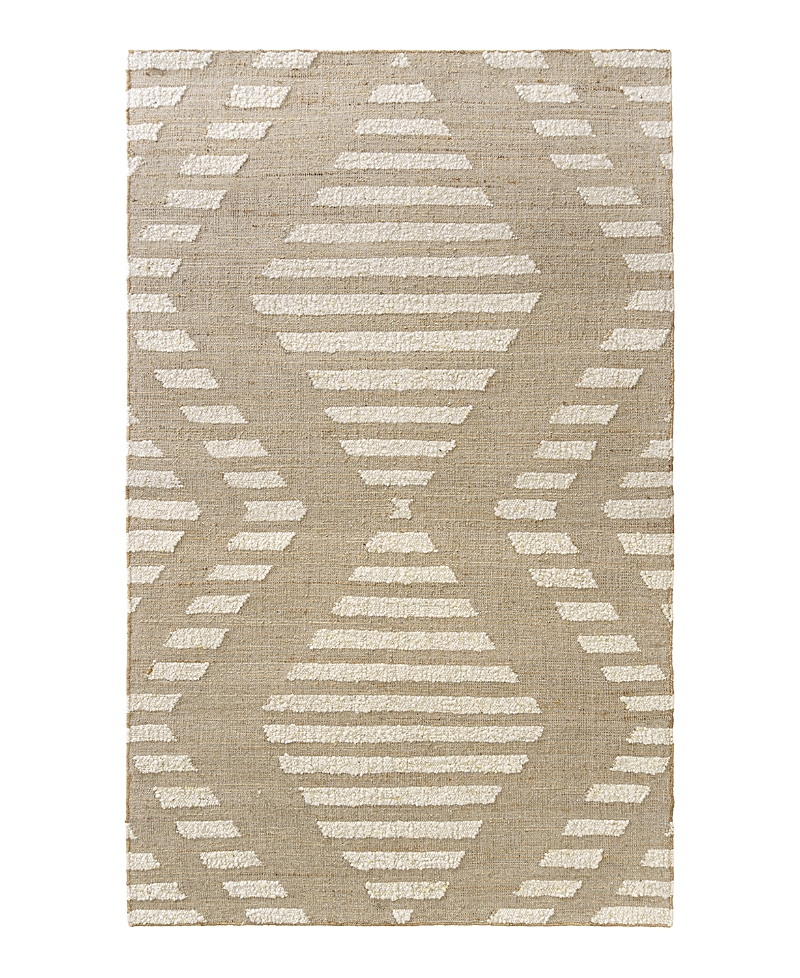 Lr Home Geoblend Geobl-82517 Area Rug, 5' X 7'9 In Natural/ivory