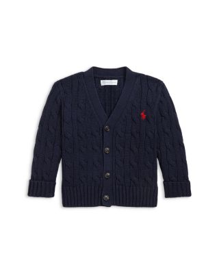 Boys' Cable Knit V Neck Cardigan - Baby