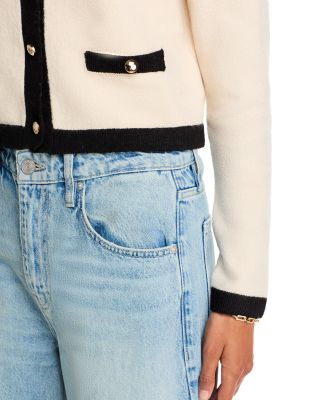 Vhari Contrast Trim Cardigan