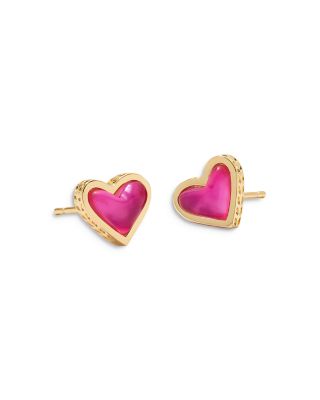 Kendra Scott Drusy Ari Heart Stud Earrings