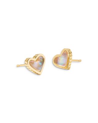 Kendra Scott Drusy Ari Heart Stud Earrings