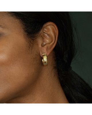Cleopatra Textured Small Hoop Earrings