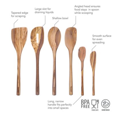 6 Piece Olivewood Utensil Set