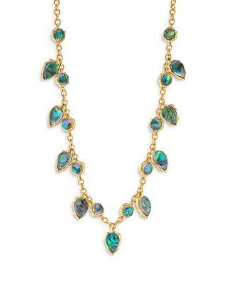 Aurora Abalone Statement Necklace, 16-18.5"