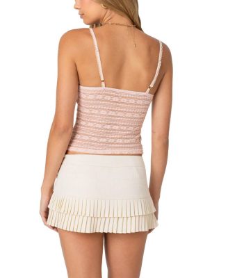 Tuesday Textured Lace Tank Top