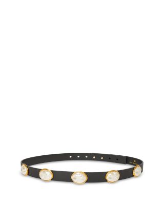Lele Sadoughi - Women's Station Oval Imitation Pearl Belt