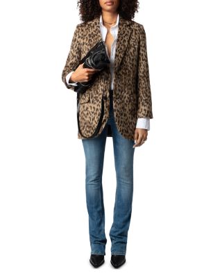Zadig & Voltaire Leopard Print Jacket | Bloomingdale's
