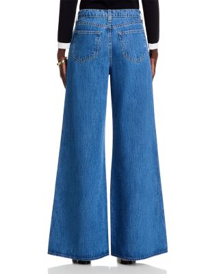 Beau High Rise Wide Leg T Seam Jeans in Glendora